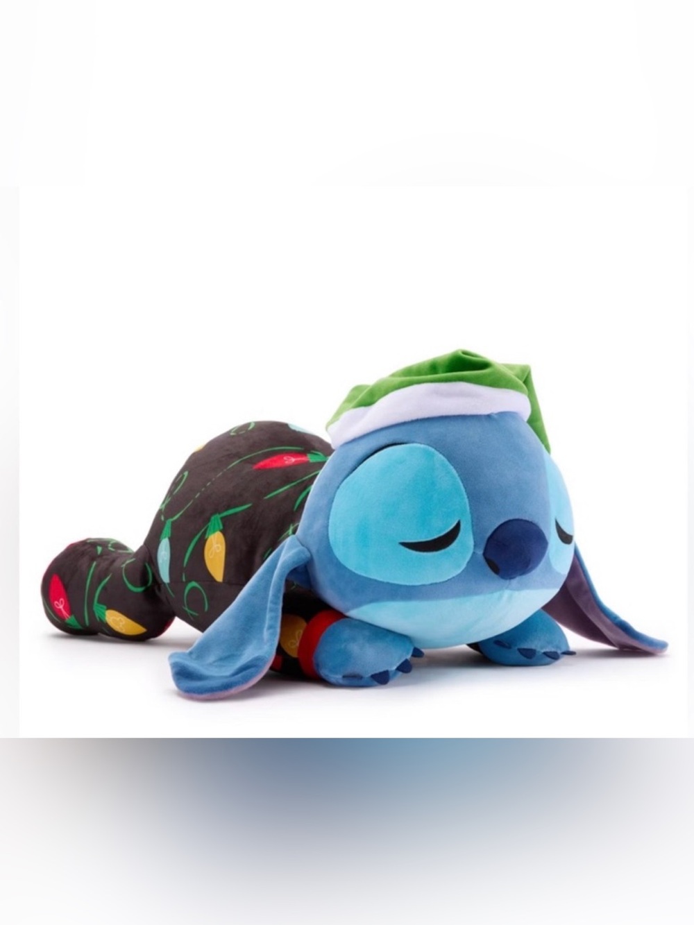 Disney Stitch Christmas Holiday Cuddleez large plush 24” Santa Hat Pajamas toy